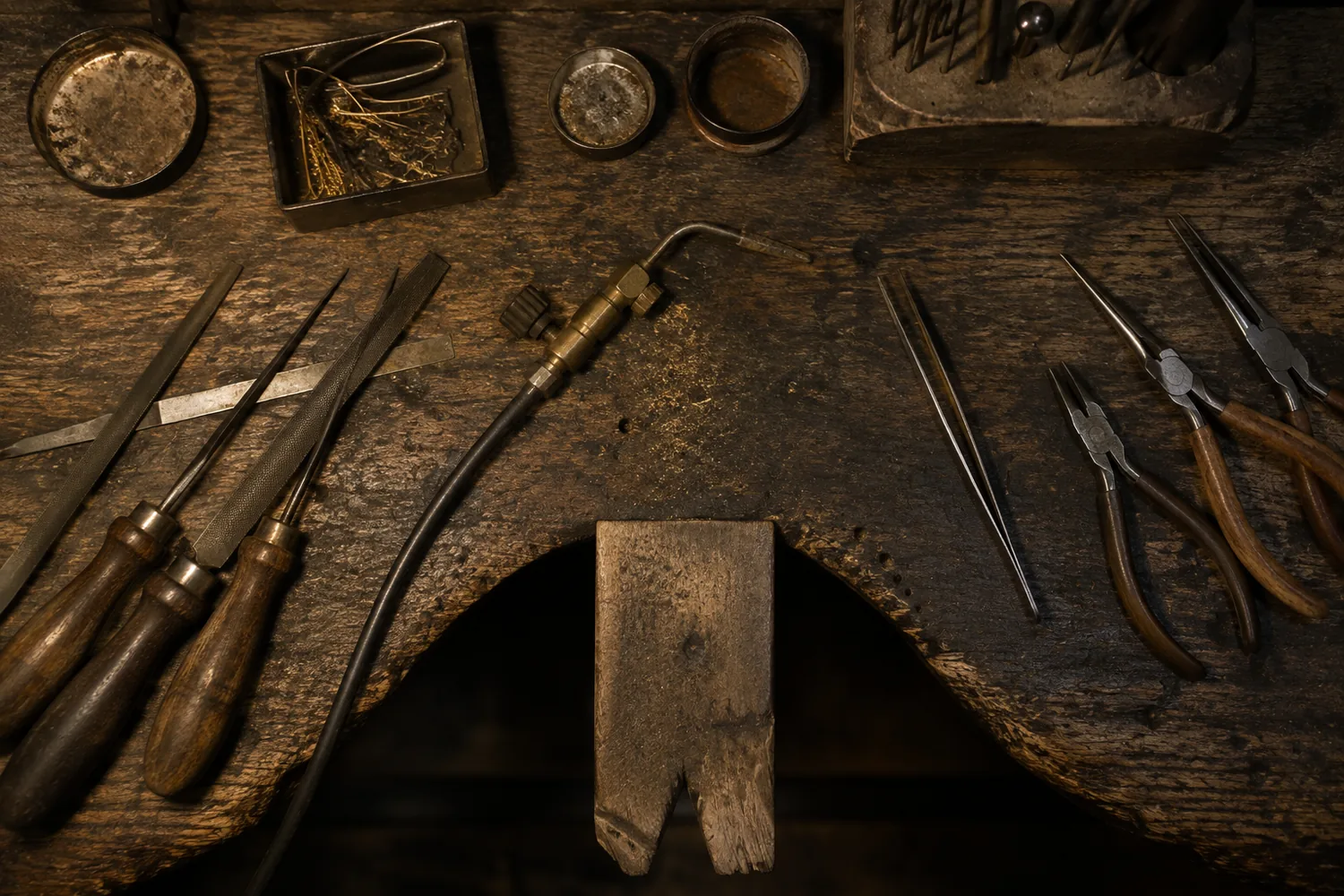 The goldsmith at the bench