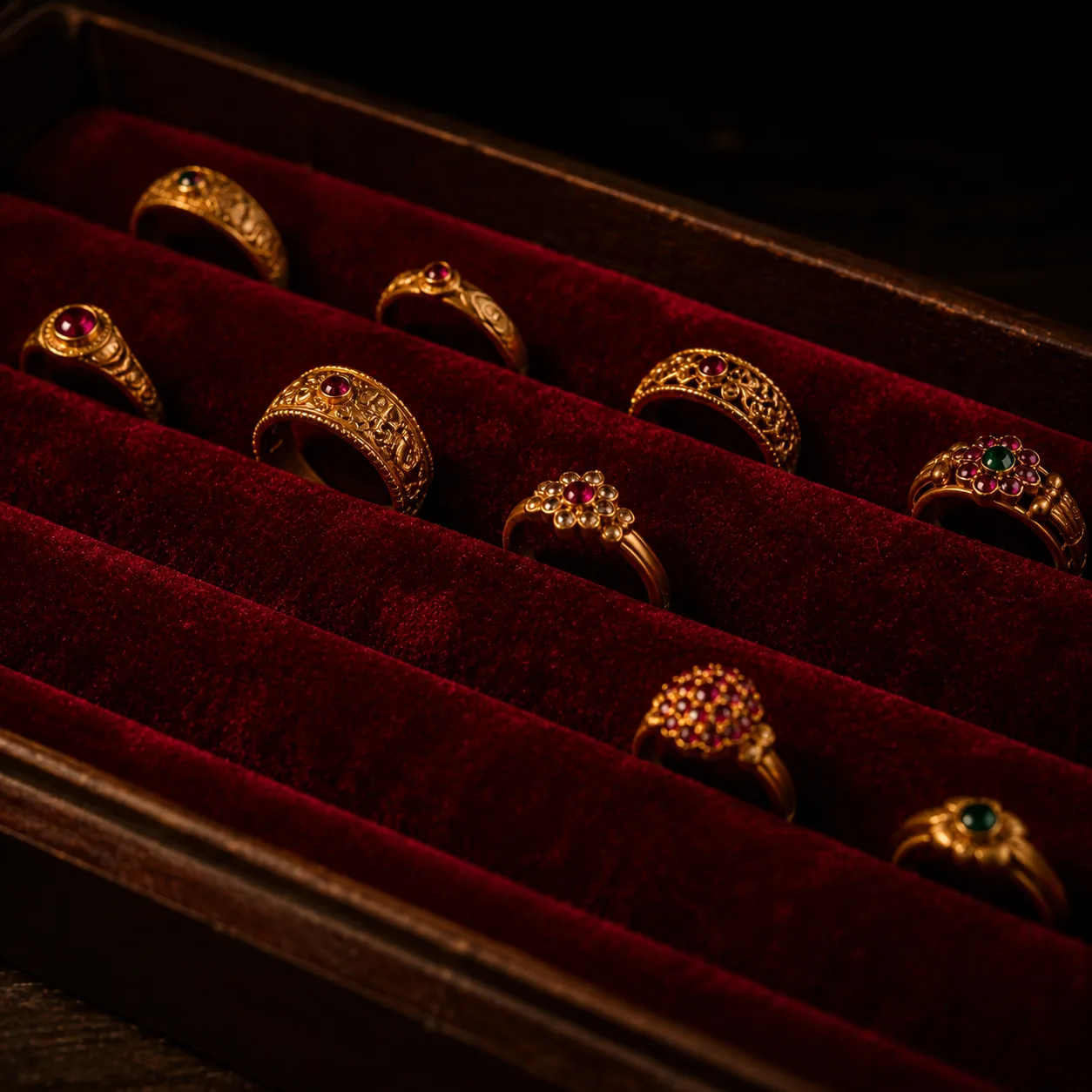 Gold rings