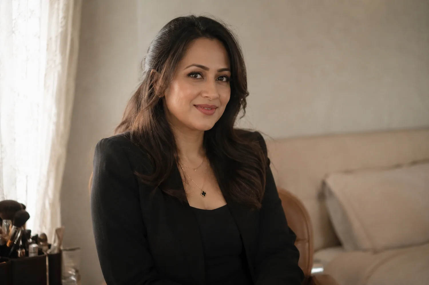 Meher, the artist, in her Bandra studio